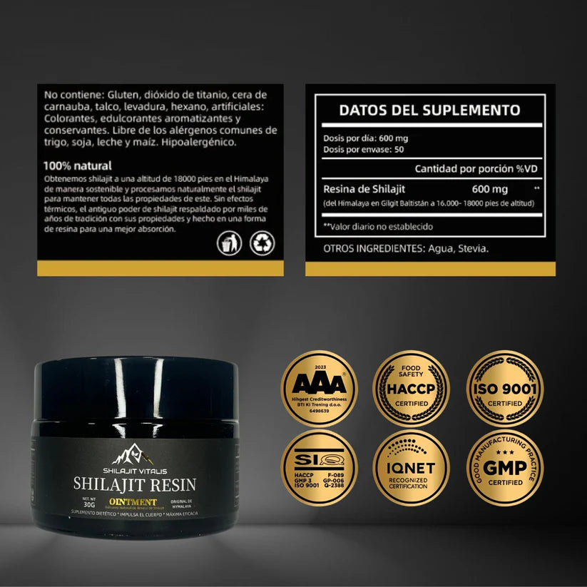 ULTIMAS 12 UNIDADES | COMPRE 1 LLEVE 2 | SHILAJIT ORIGINAL X2  + 3 REGALOS