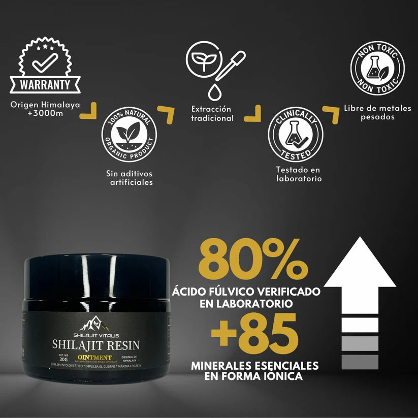 ULTIMAS 12 UNIDADES | COMPRE 1 LLEVE 2 | SHILAJIT ORIGINAL X2  + 3 REGALOS