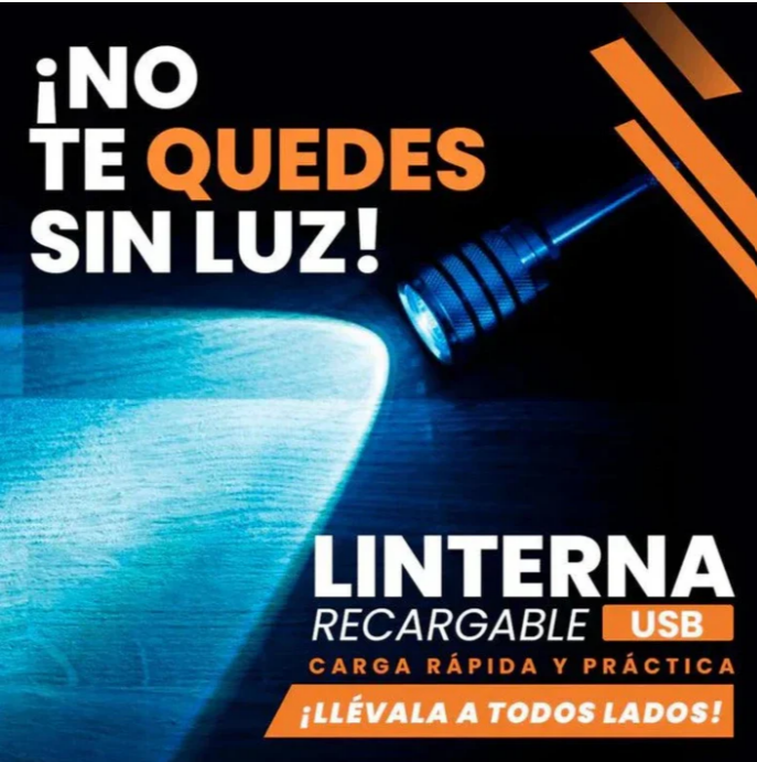 LINTERNA USB X2 UND